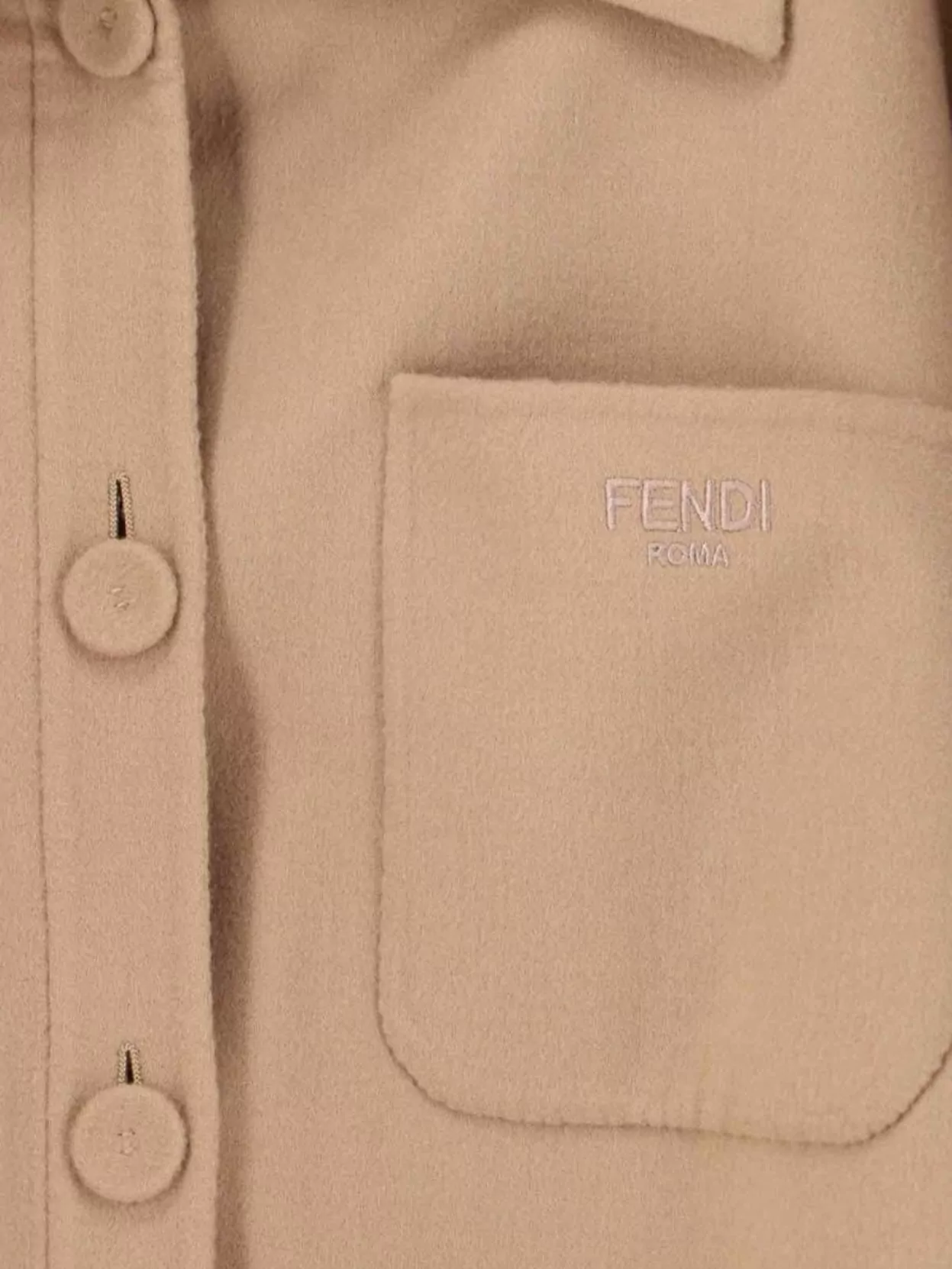 Fendi Relaxed Fit Jacket With Belt And Pockets