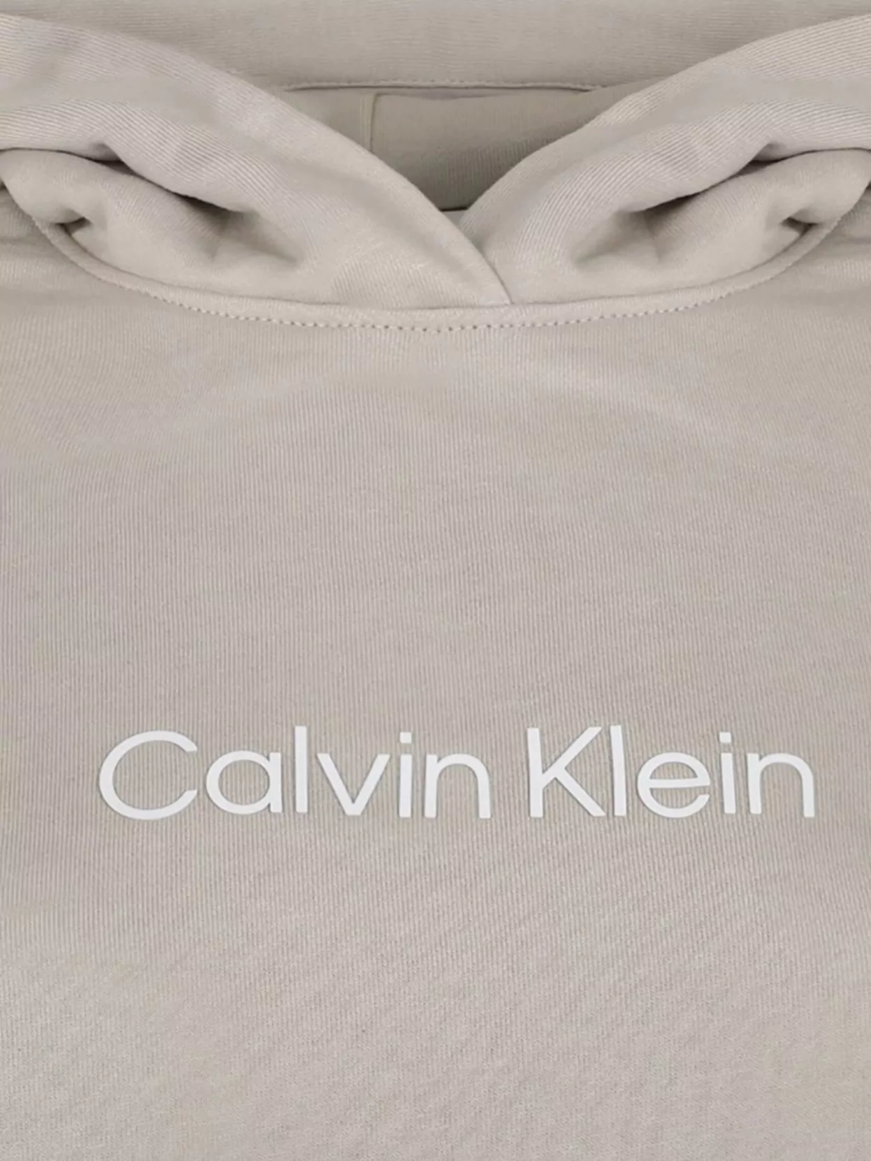 Calvin Klein Cotton Terry Hooded Sweatshirt With Hero Logo