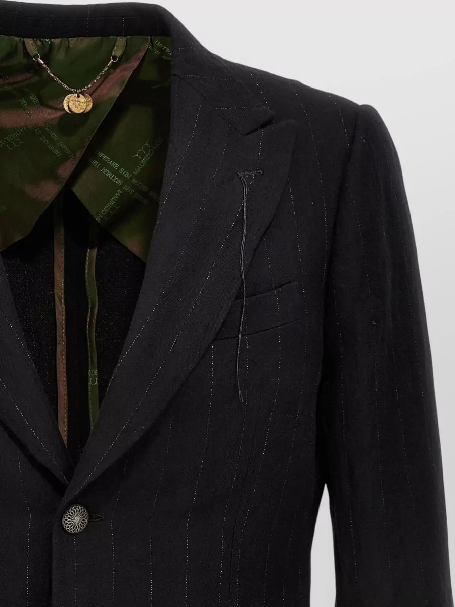Maurizio Miri Pinstriped Single-Breasted Blazer