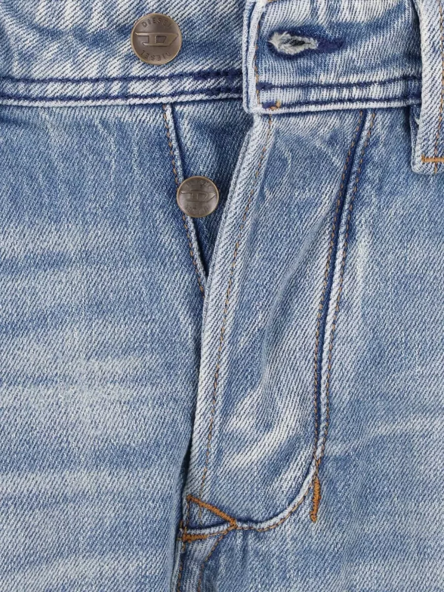 Diesel Denim Low-Rise Straight-Leg Jeans