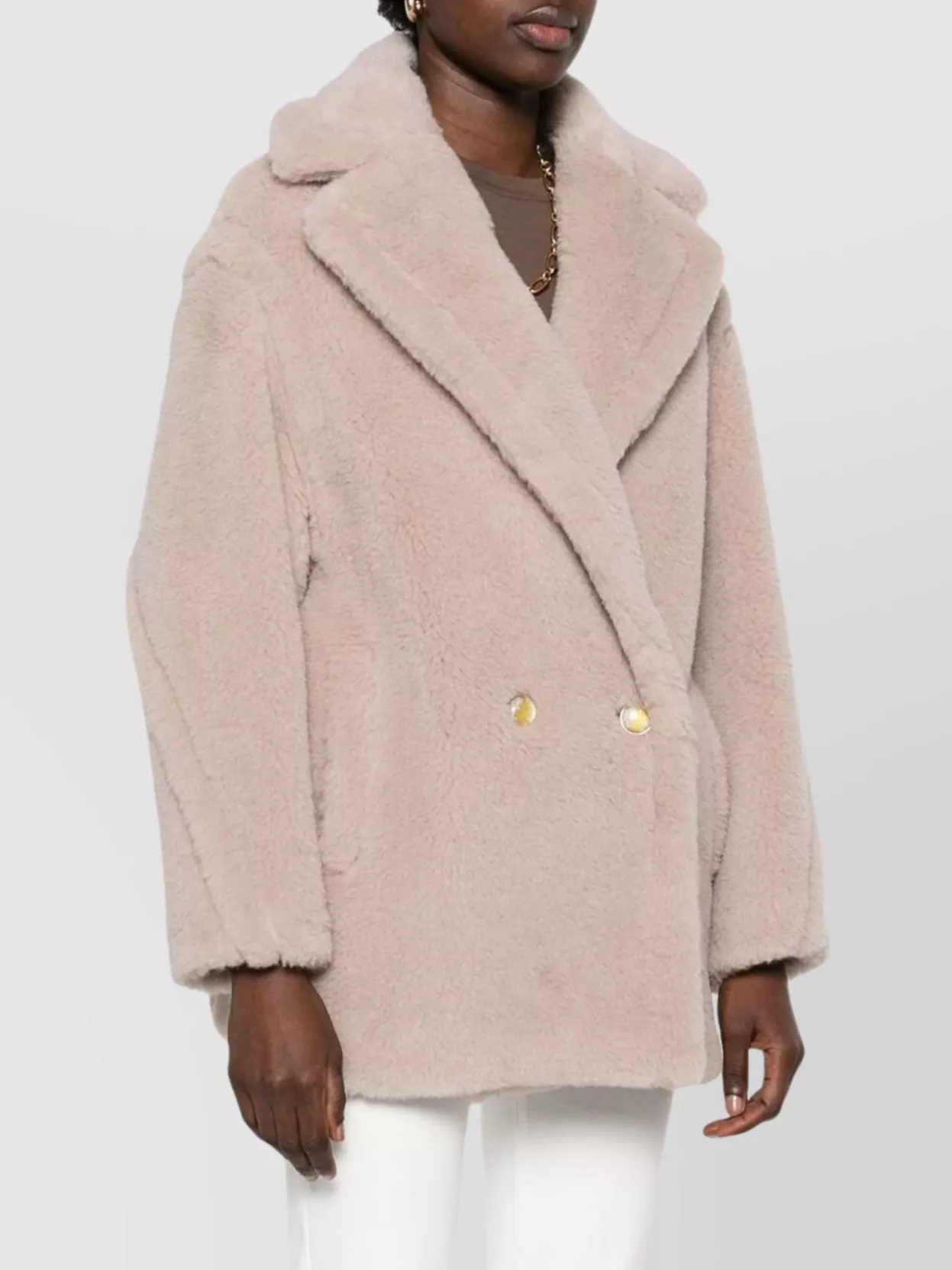 Max Mara Tailored Jacket Double-breasted Front In Neutral