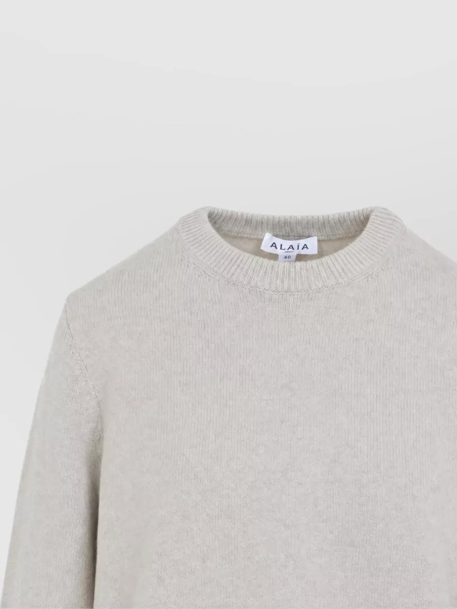 Alaïa Cashmere Highneck Cropped Jumper