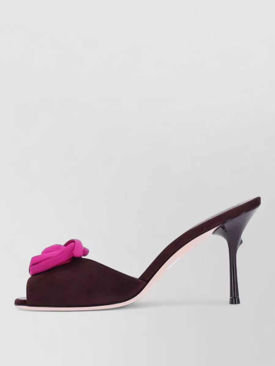 Roger Vivier Leather High Heel Mules