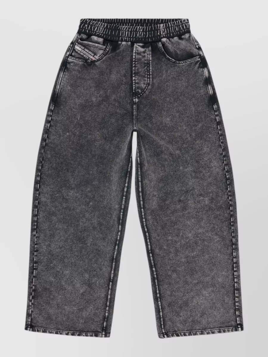 Diesel wide-leg denim jeans