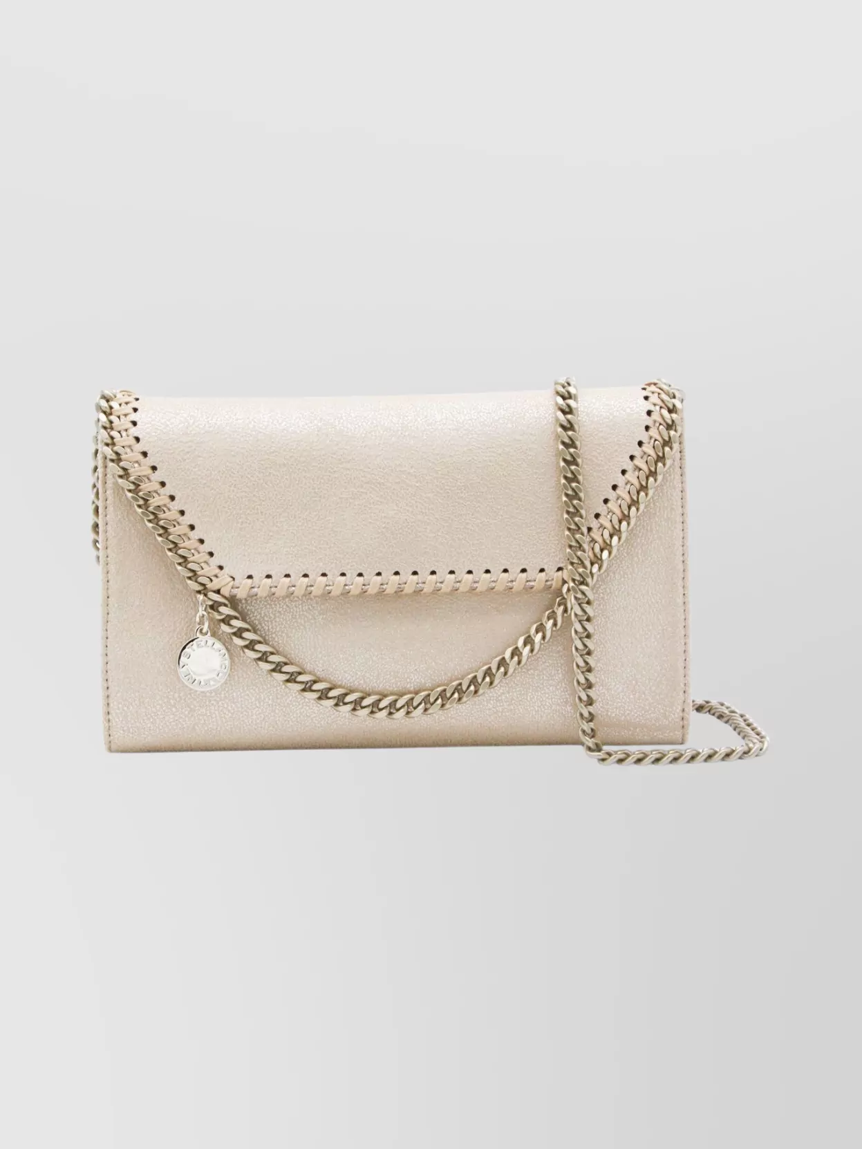 Stella Mccartney Metallic Chain Strap Shoulder Bag