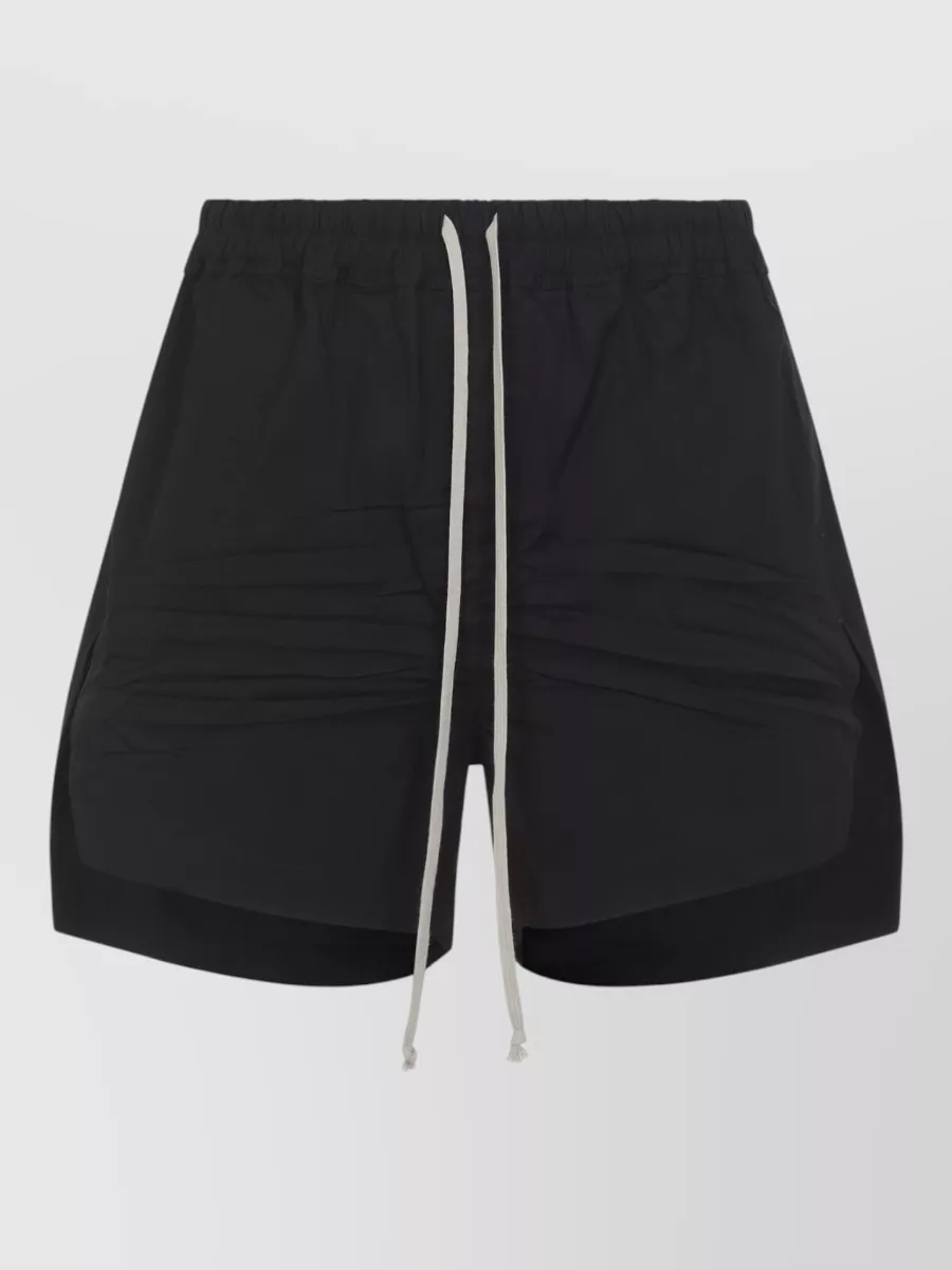 Rick Owens Cotton Relaxed-Fit Drawstring Deck Shorts