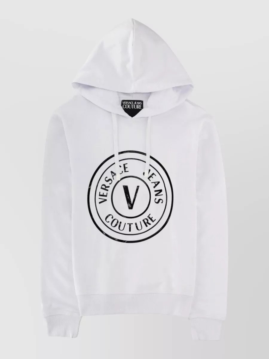 Versace Jeans Couture cotton logo-print hoodie