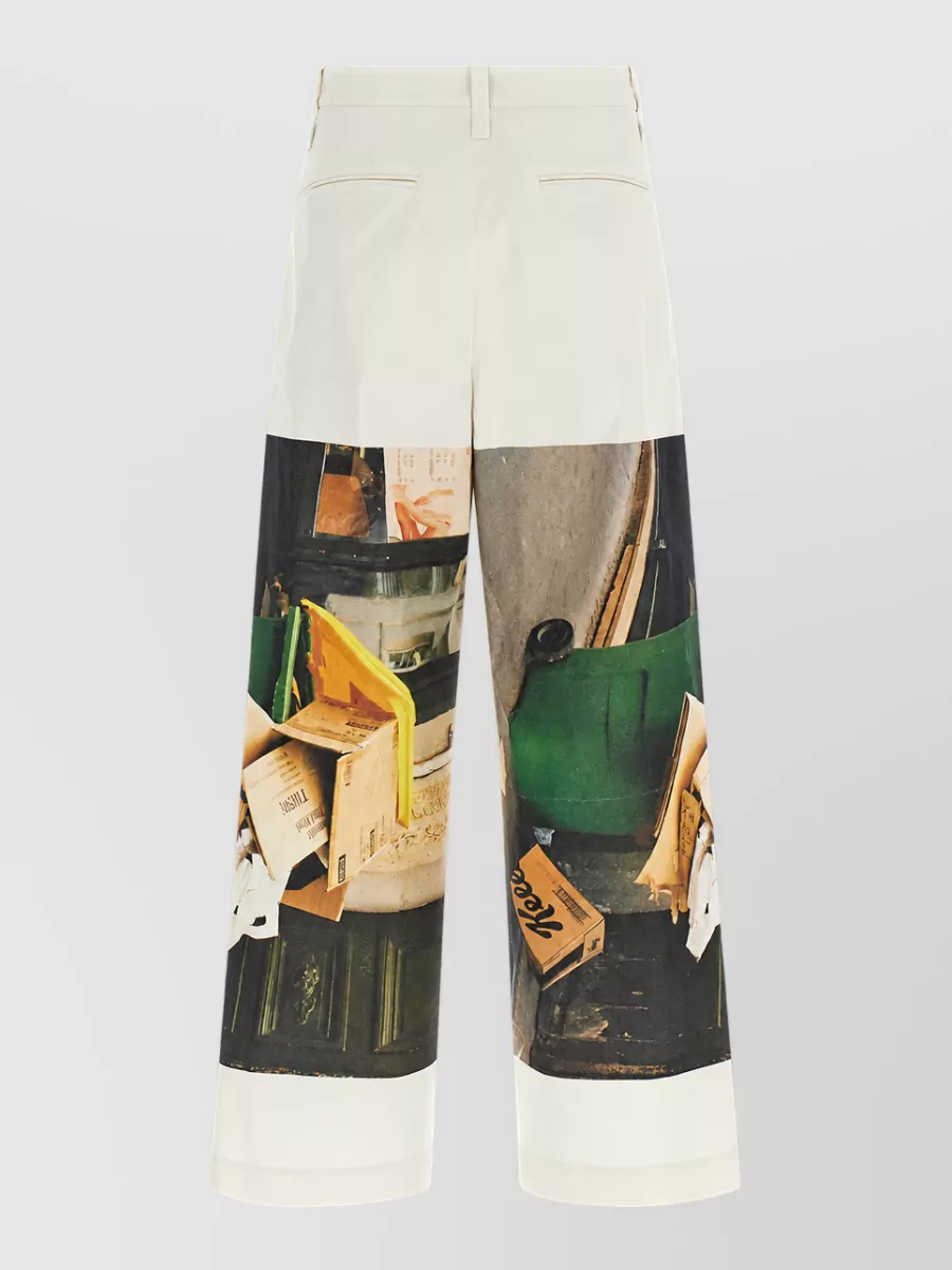 Issey Miyake Printed wide-leg trousers