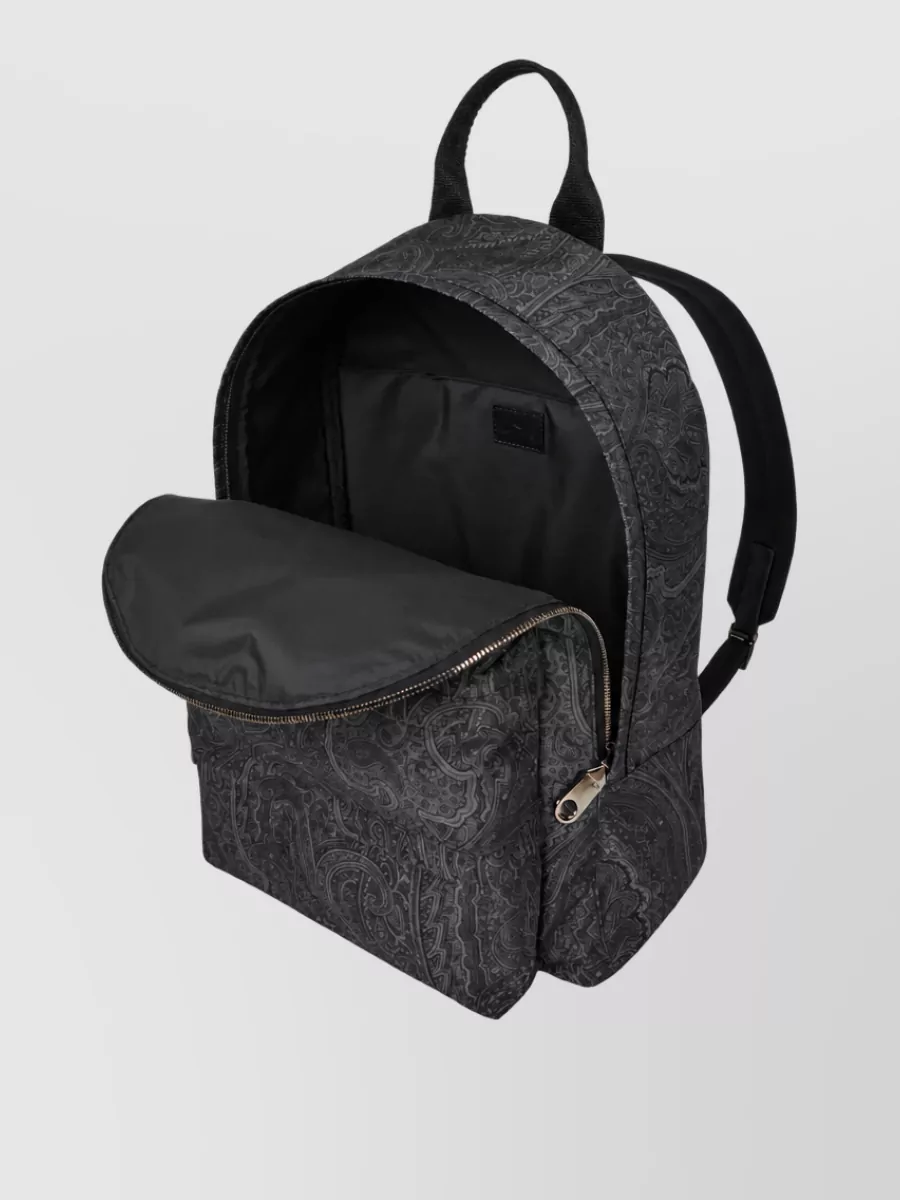 Etro Printed Nylon Backpack