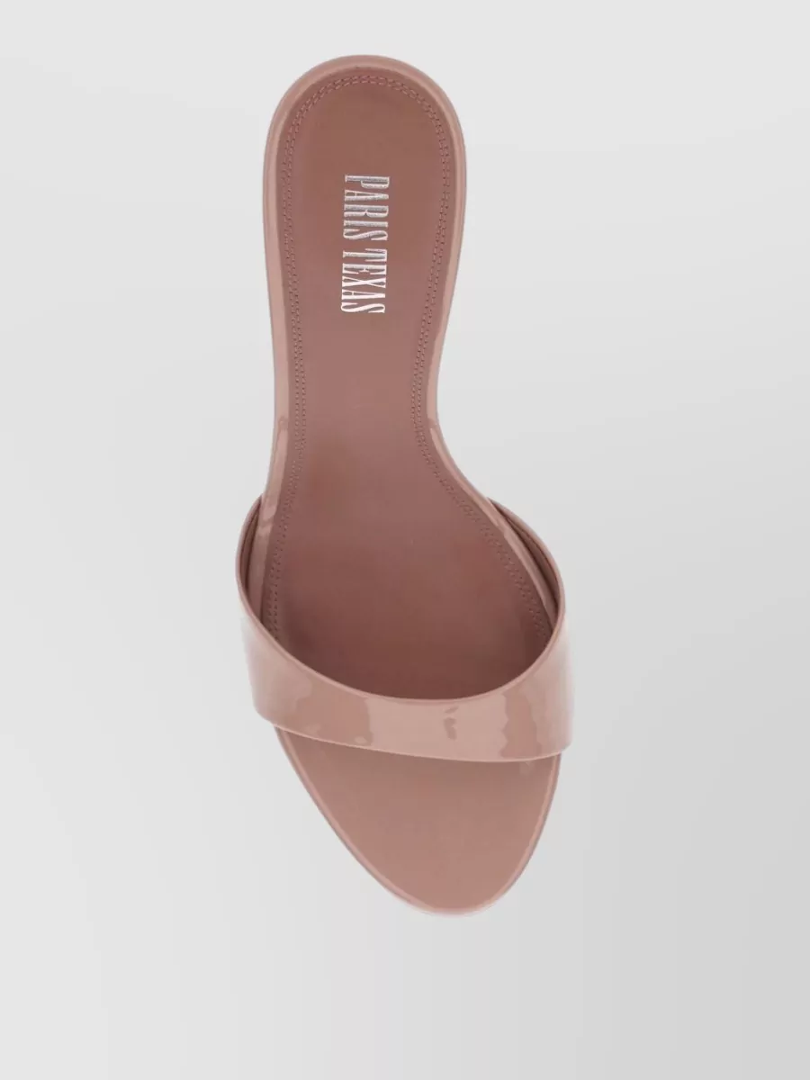 Paris Texas Patent Leather Heeled Mules