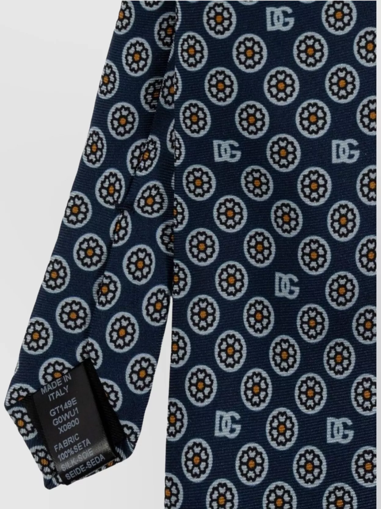 Dolce&Gabbana Floral-Jacquard Silk Tie Featuring Patterned Design