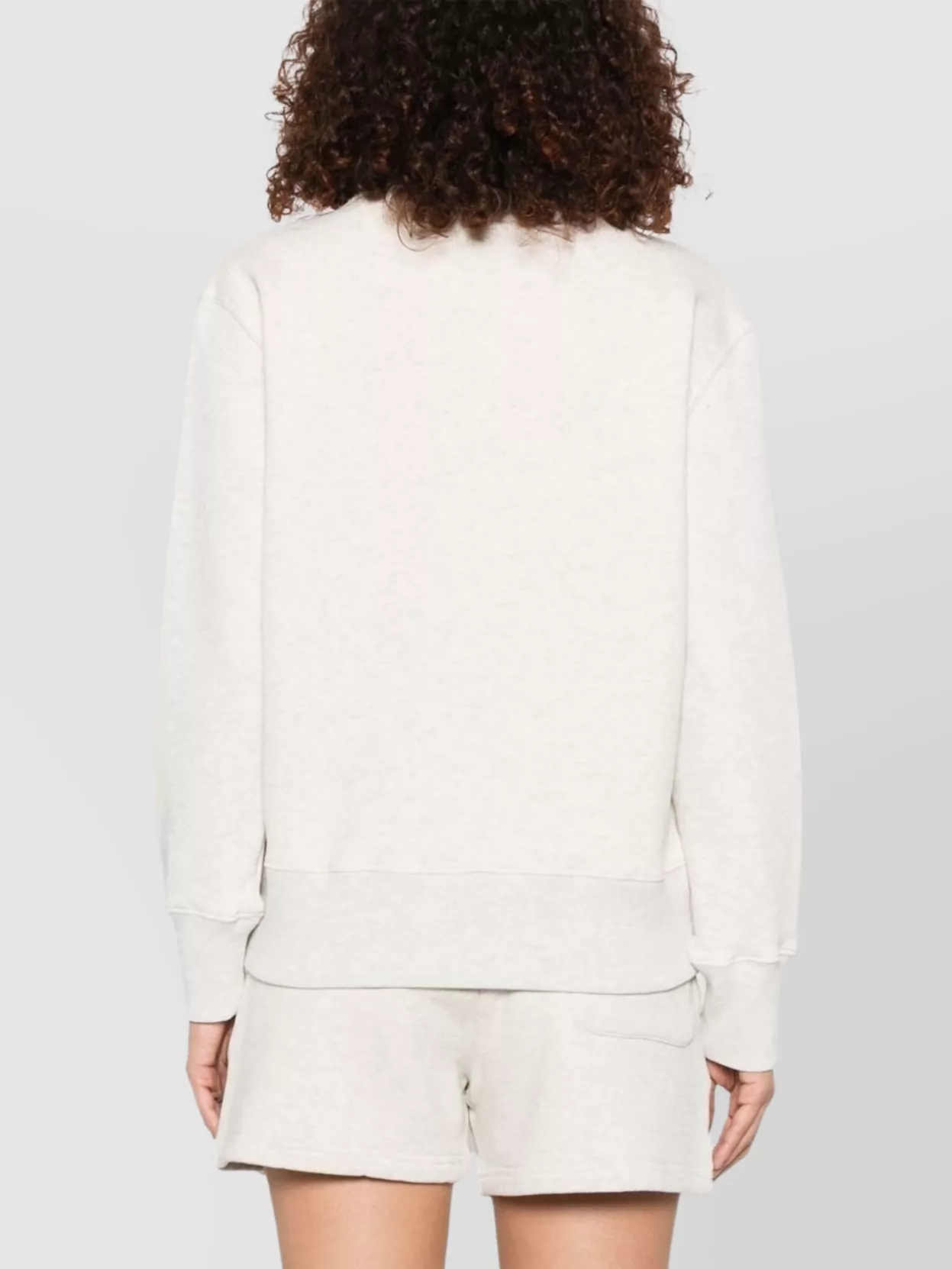 Shop Autry Logo Crew Neck Sweatshirt In White
