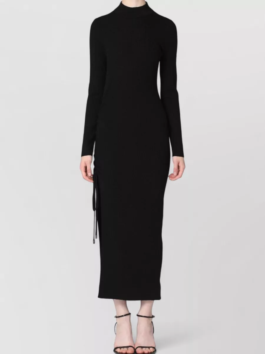 Michael Michael Kors Gathered Wool Knitted Dress