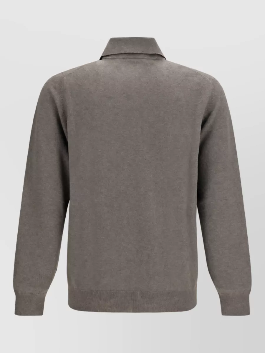 Brunello Cucinelli Cashmere Knit Polo Sweater