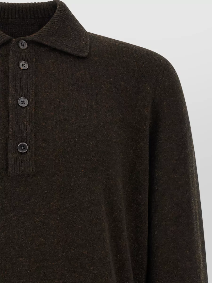 Zegna Cashmere Wool Polo Jumper
