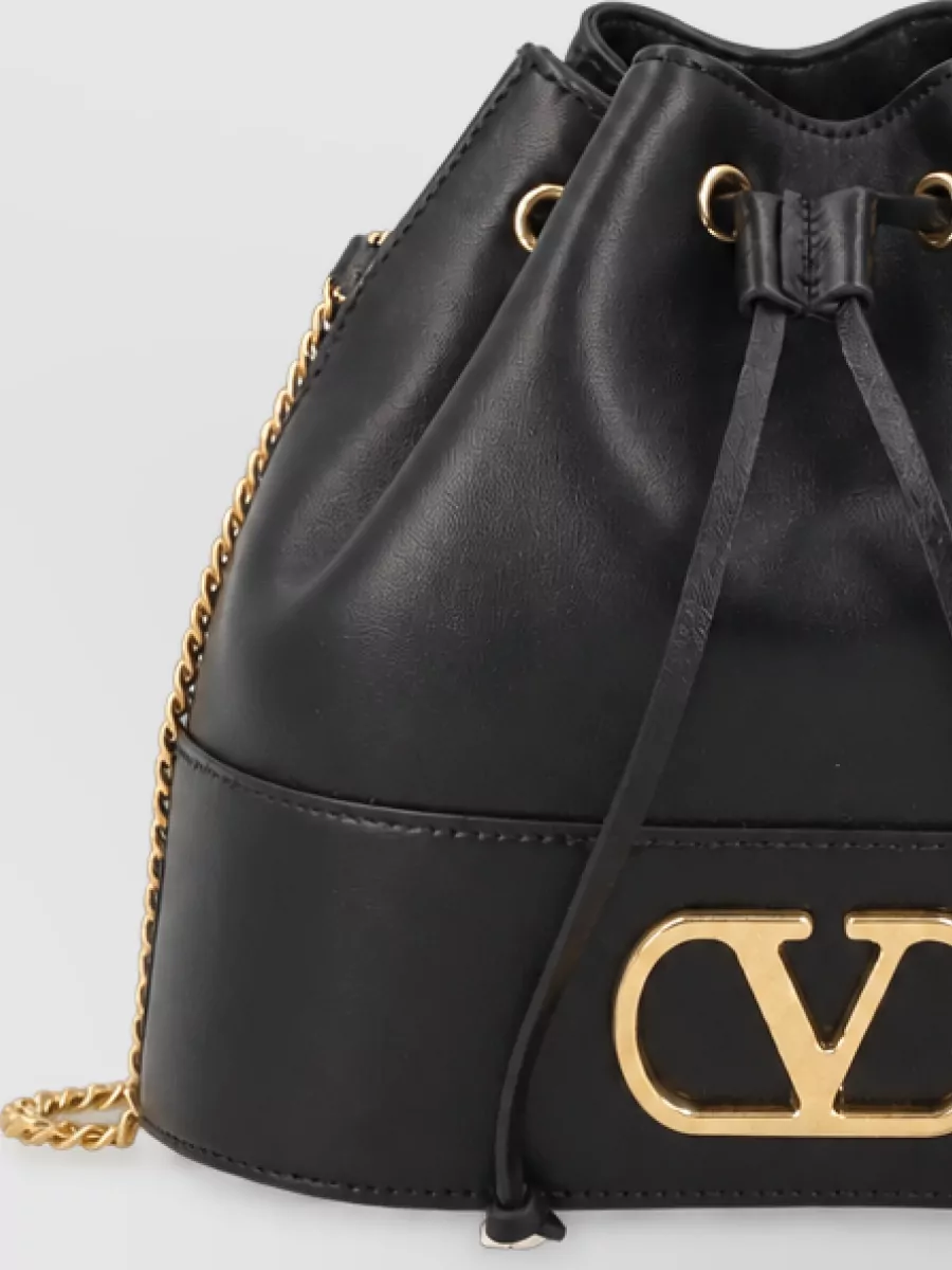Valentino Garavani Vlogo Signature Mini Leather Bucket Bag