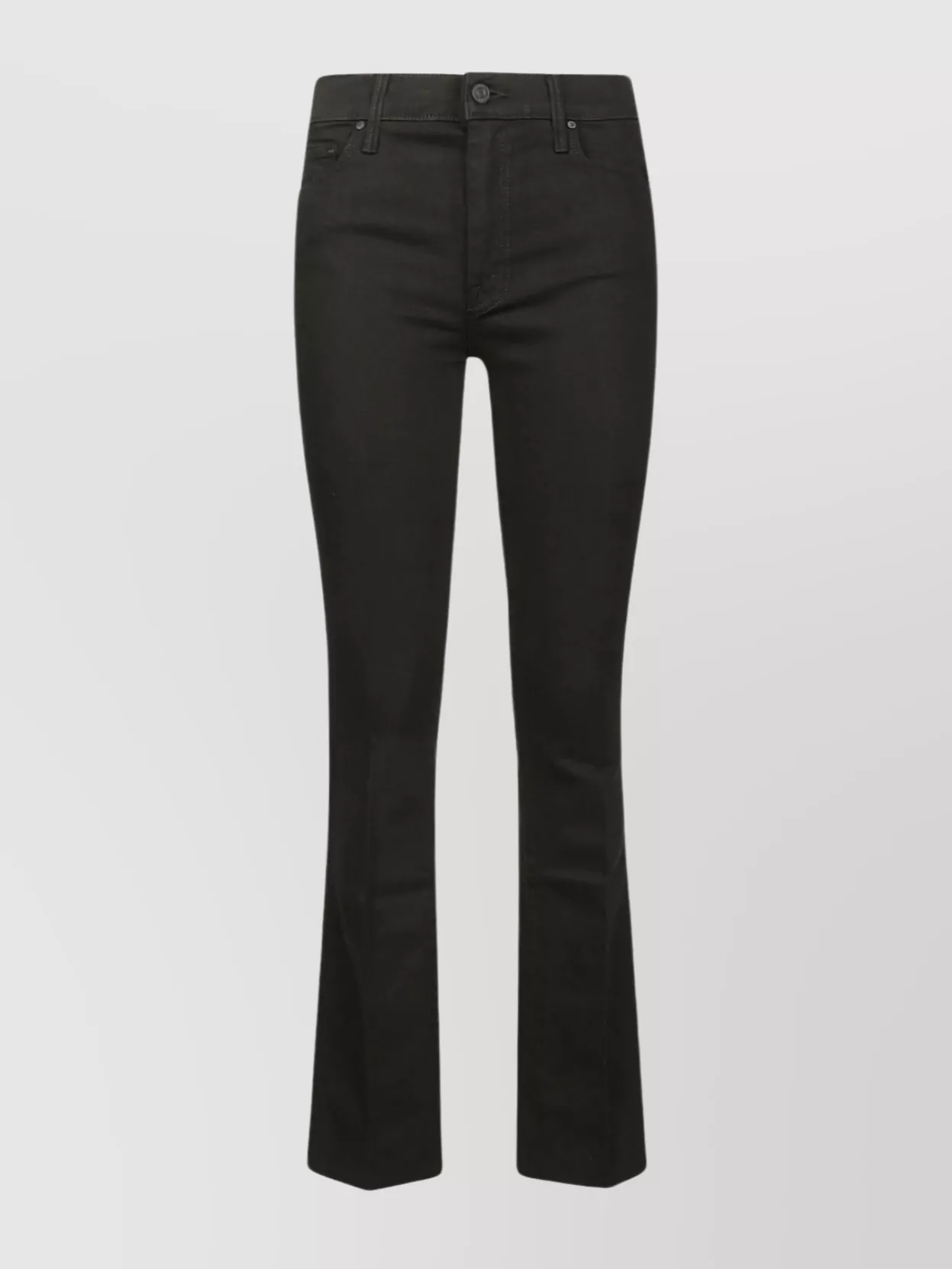 Shop Mother The Weekender Fray Flared Fray Trousers