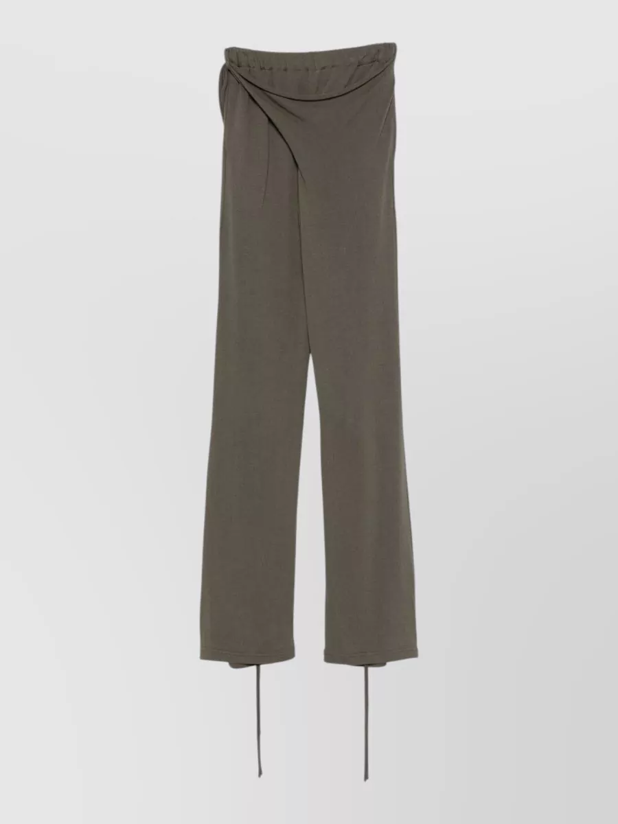 Ottolinger linen blend wrap wide-leg trousers