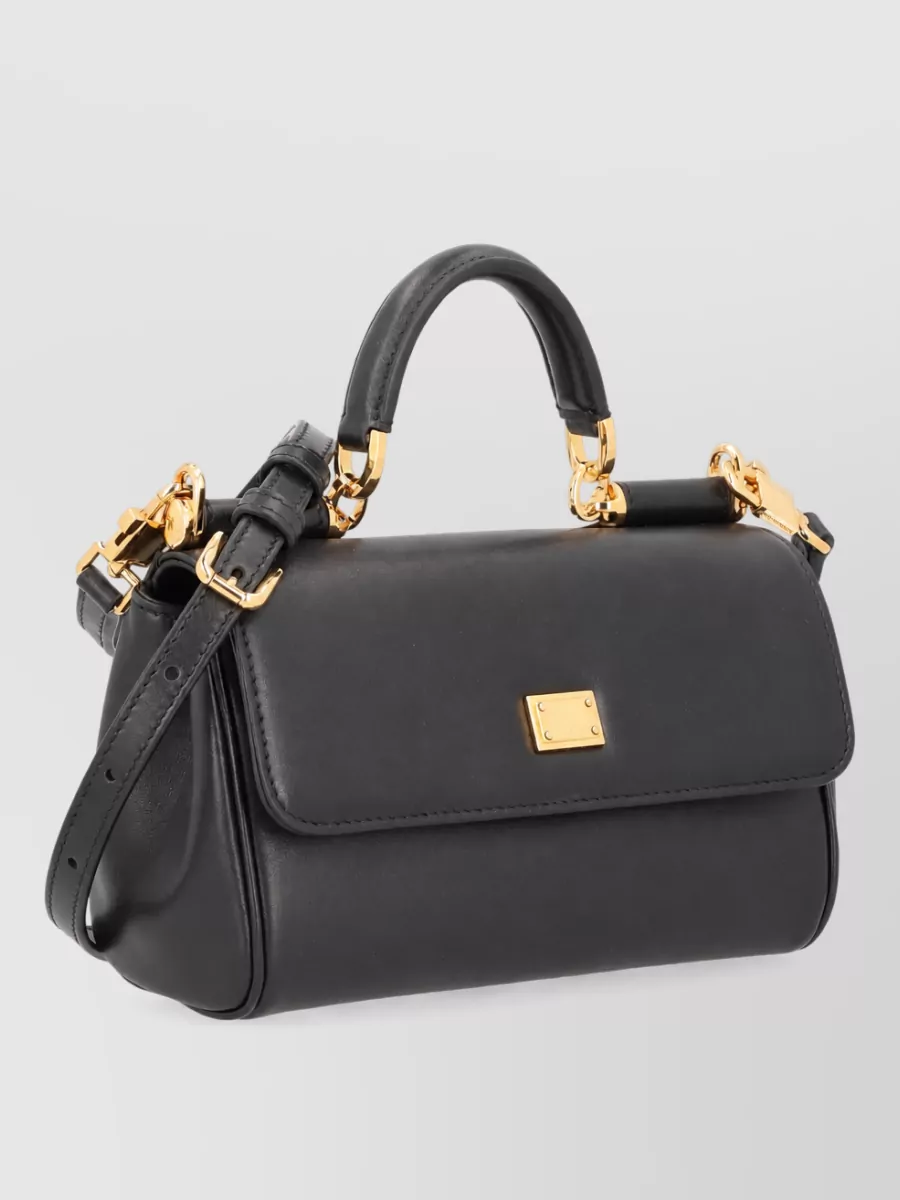 Dolce&Gabbana My Sicily Leather Shoulder Bag