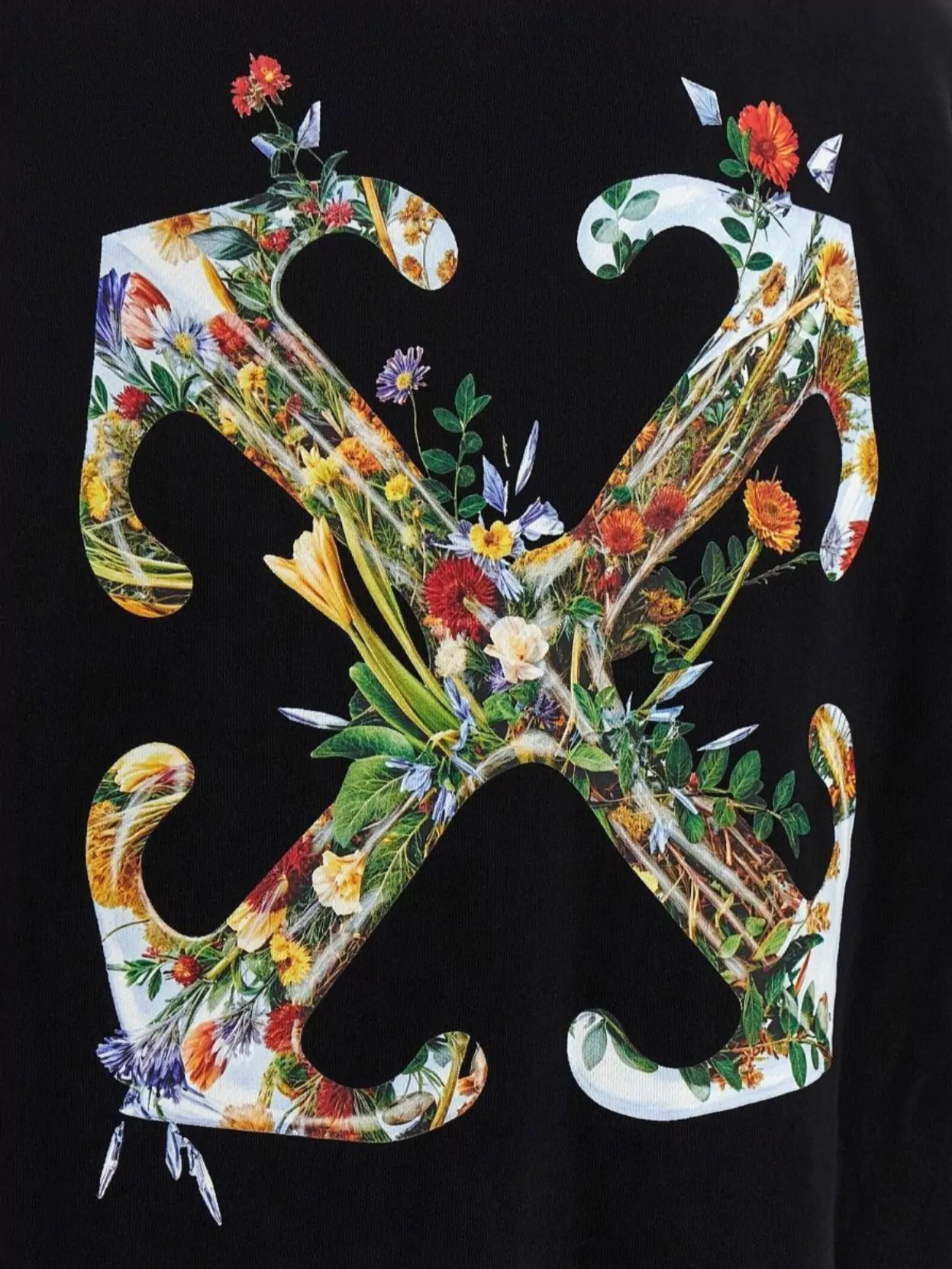 Off-White Hoodie With Graphic Back Design