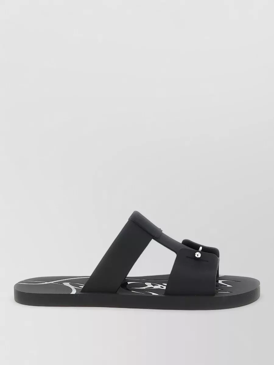 Christian Louboutin Rubber Flat Slides