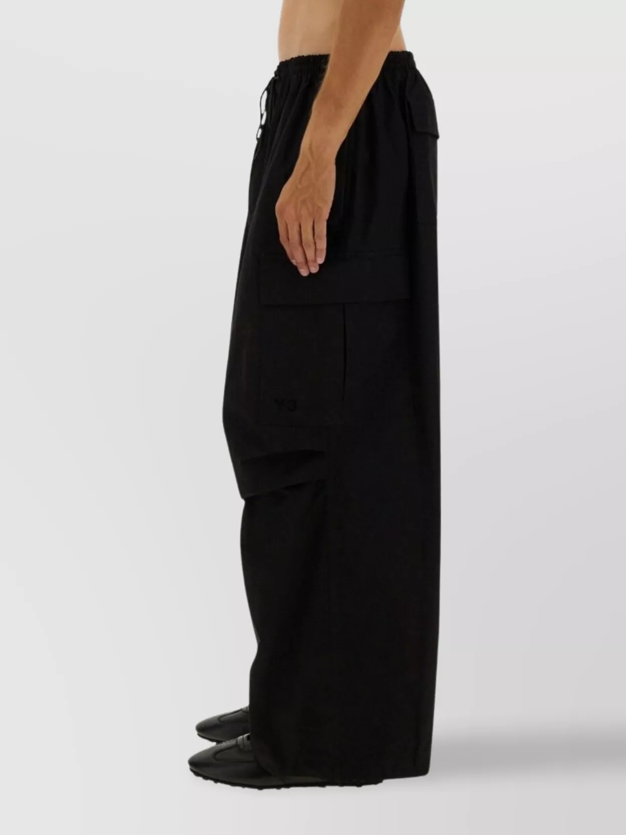 Y-3 Cargo Trousers With Wide Leg Design