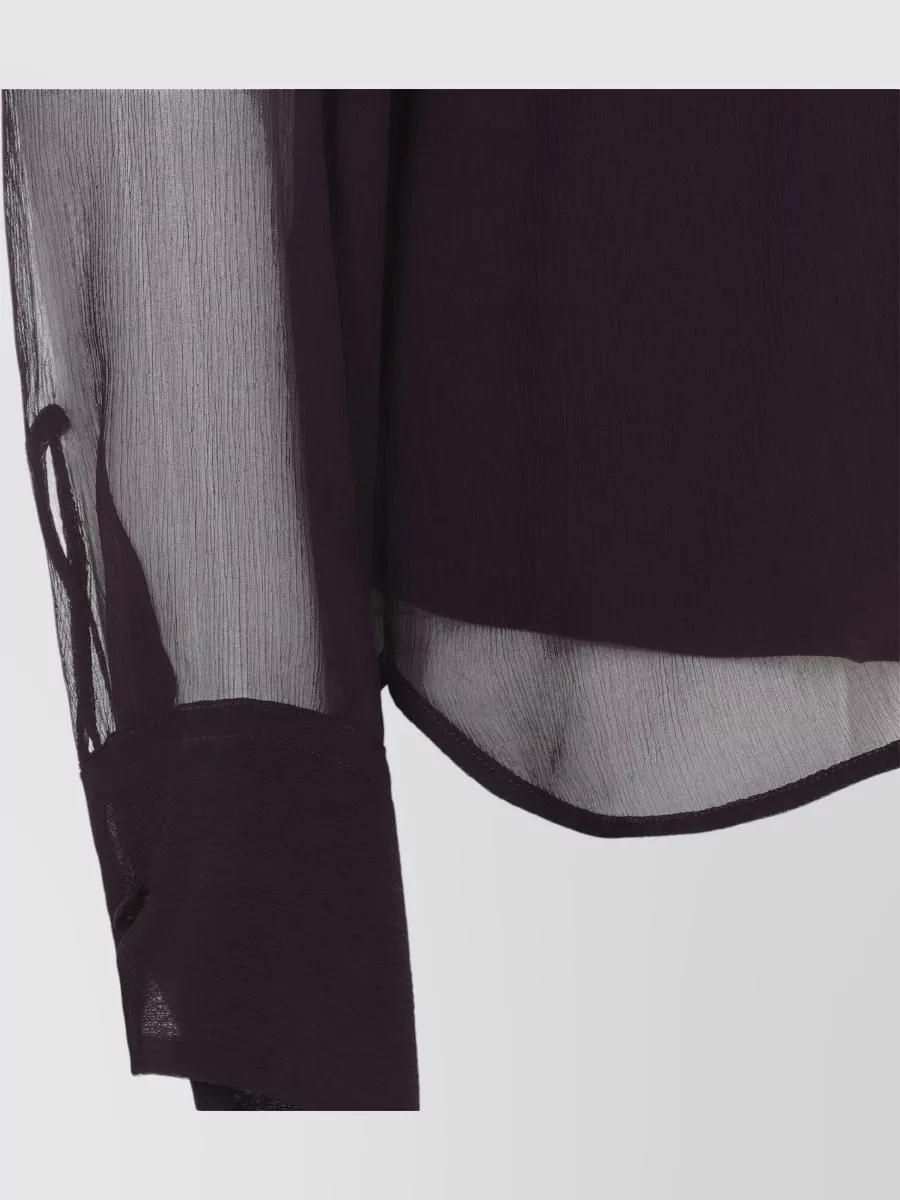 Ermanno Scervino Silk Long-Sleeve Blouse