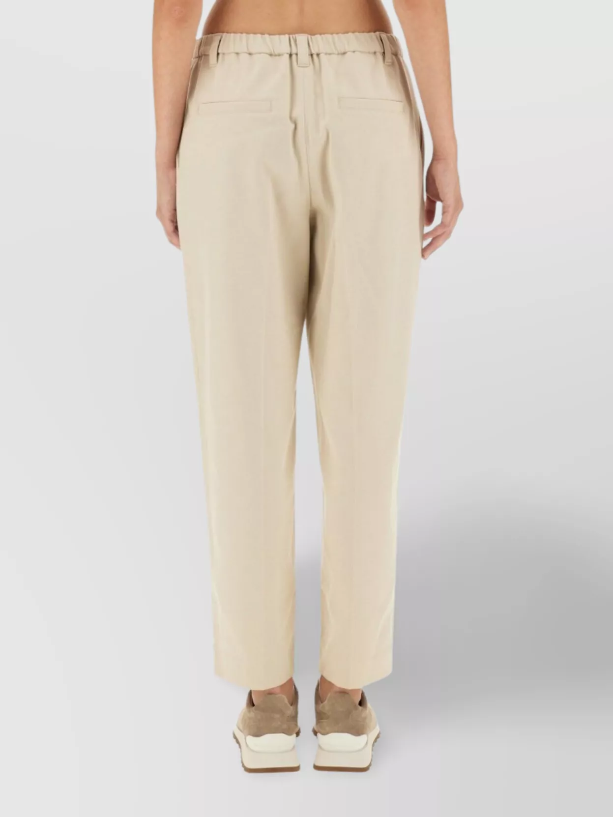 Brunello Cucinelli Cropped Fit Trousers Featuring Pockets