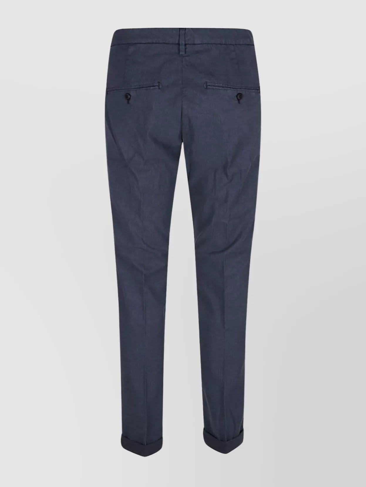 Dondup Cuffed Hem Stretch Cotton Trousers