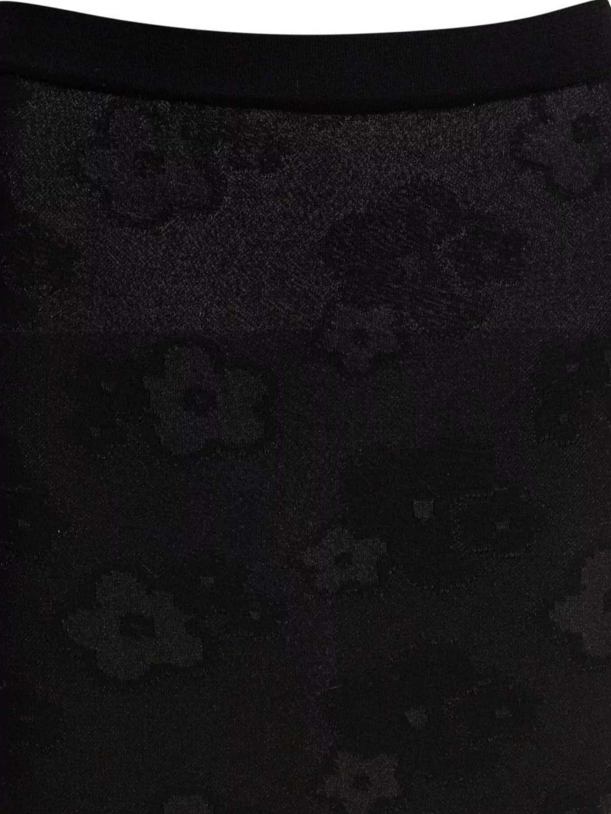 CECILIE BAHNSEN ELASTIC WAISTBAND FLORAL PATTERN SHEER OVERLAY SIDE SLIT