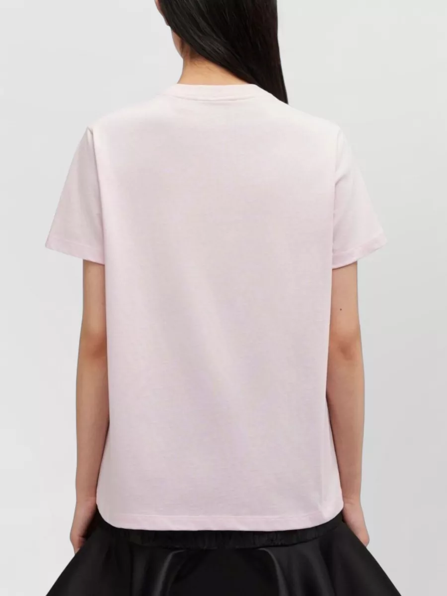 Ganni Graphic Print Crew Neck Short Sleeve Top