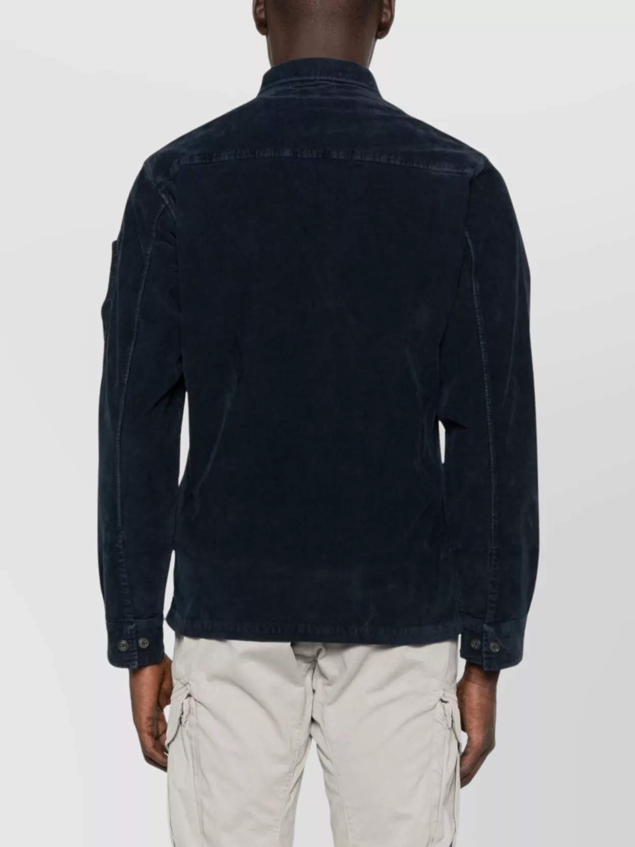 C.p. Company Long Sleeve Corduroy Shirt With Chest Pocket