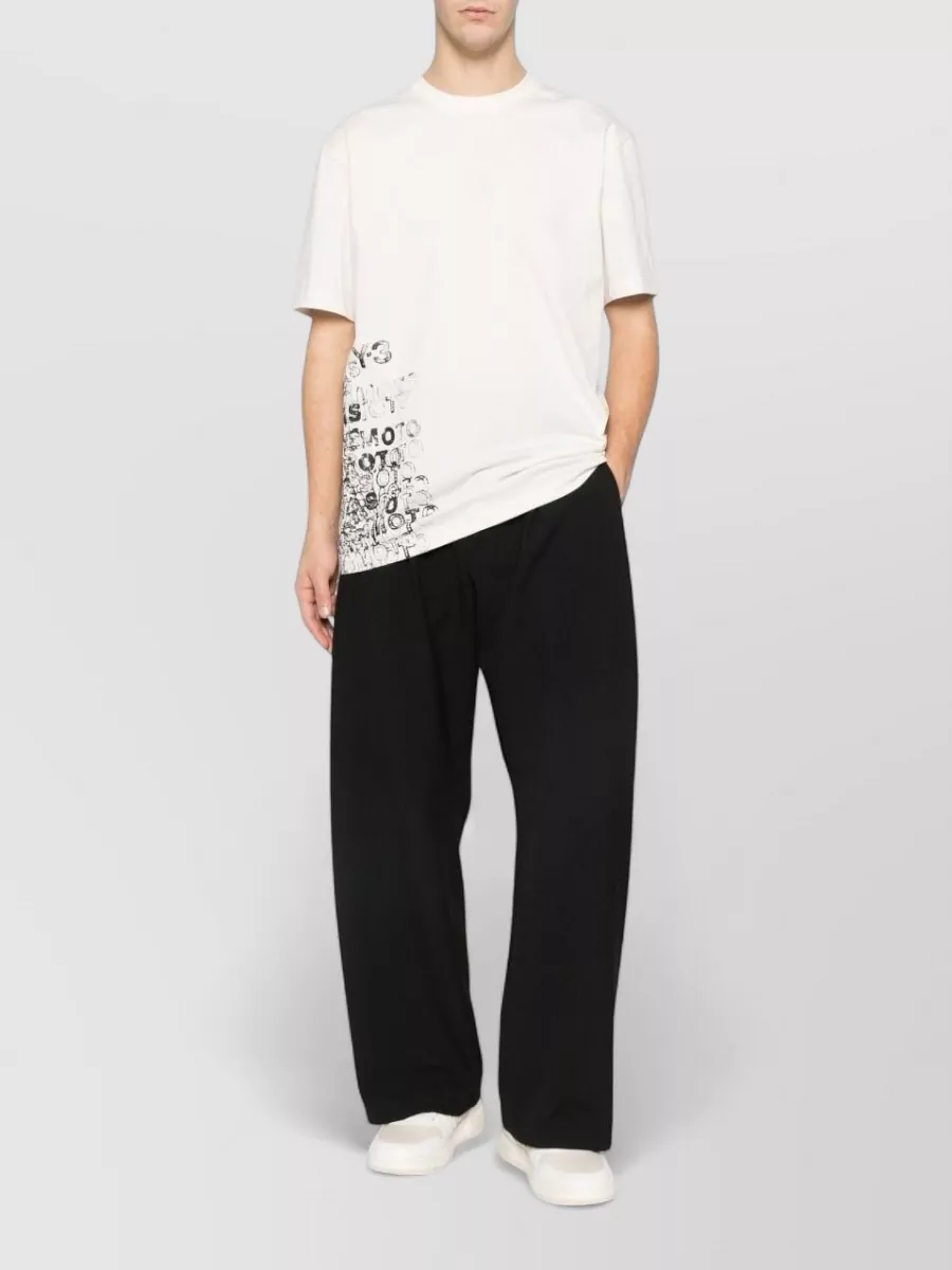 Y-3 Graphic Print Crew Neck Short Sleeve T-Shirt