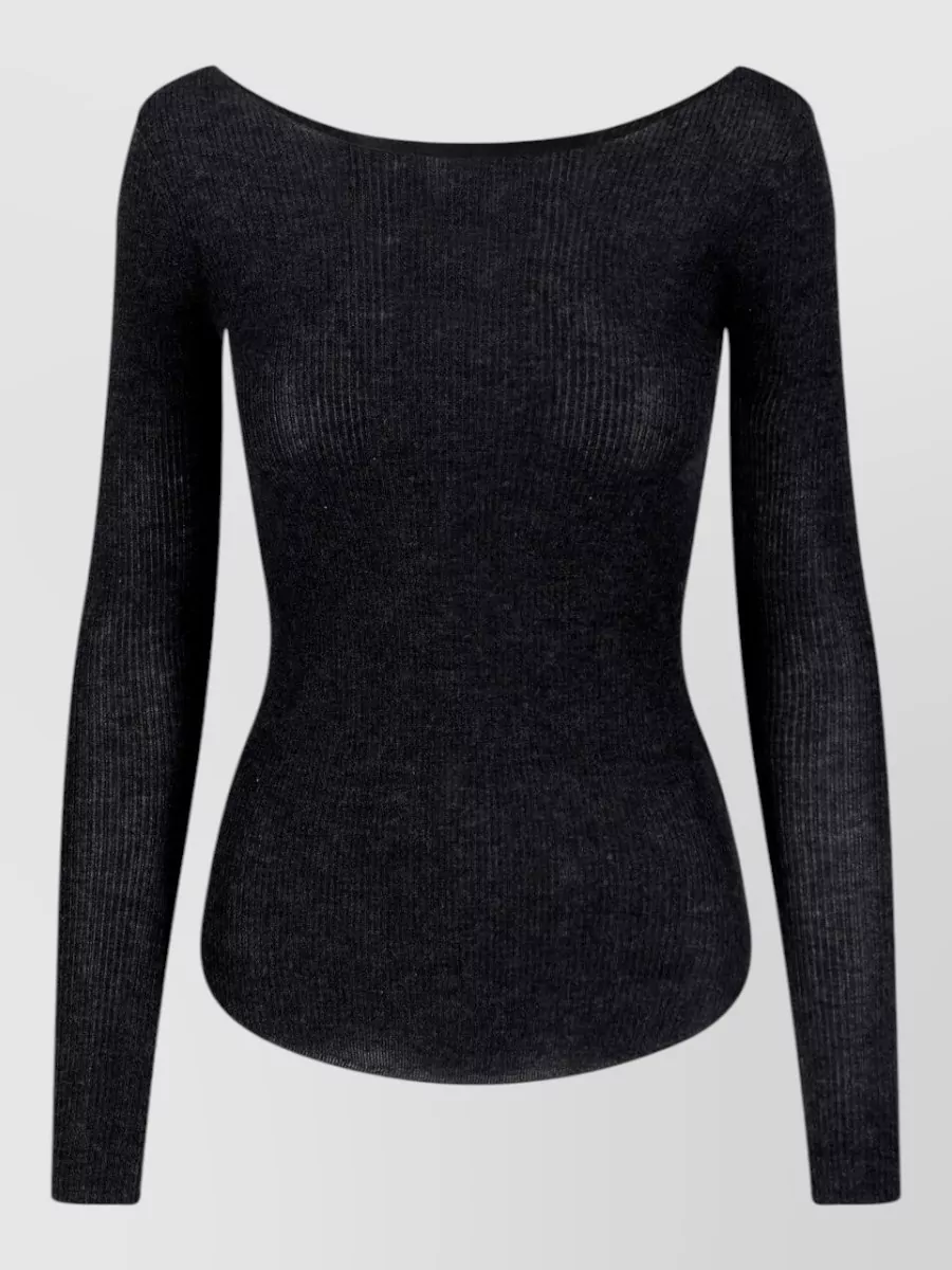 Isabel Marant cashmere silk boat neck long sleeve top