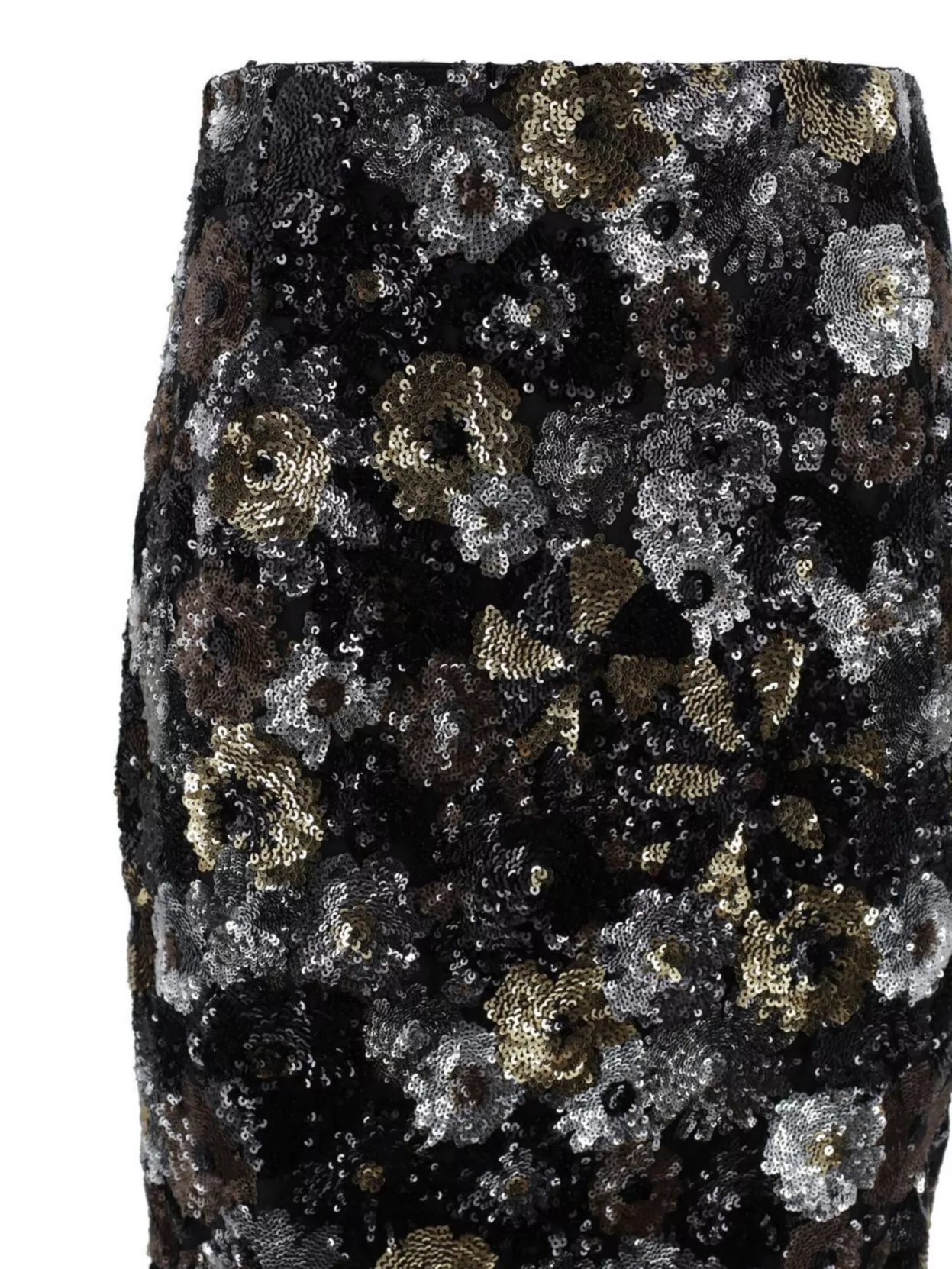 S Max Mara Tulle And Sequin Pencil Skirt