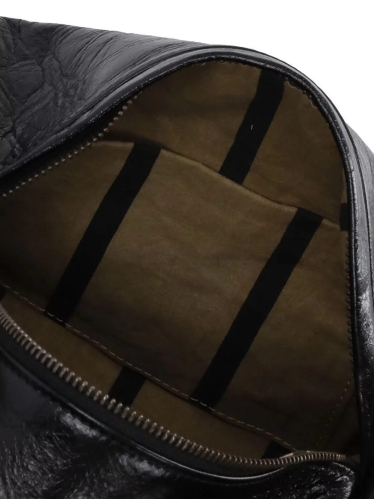 Uma Wang Adjustable Strap Leather Shoulder Bag