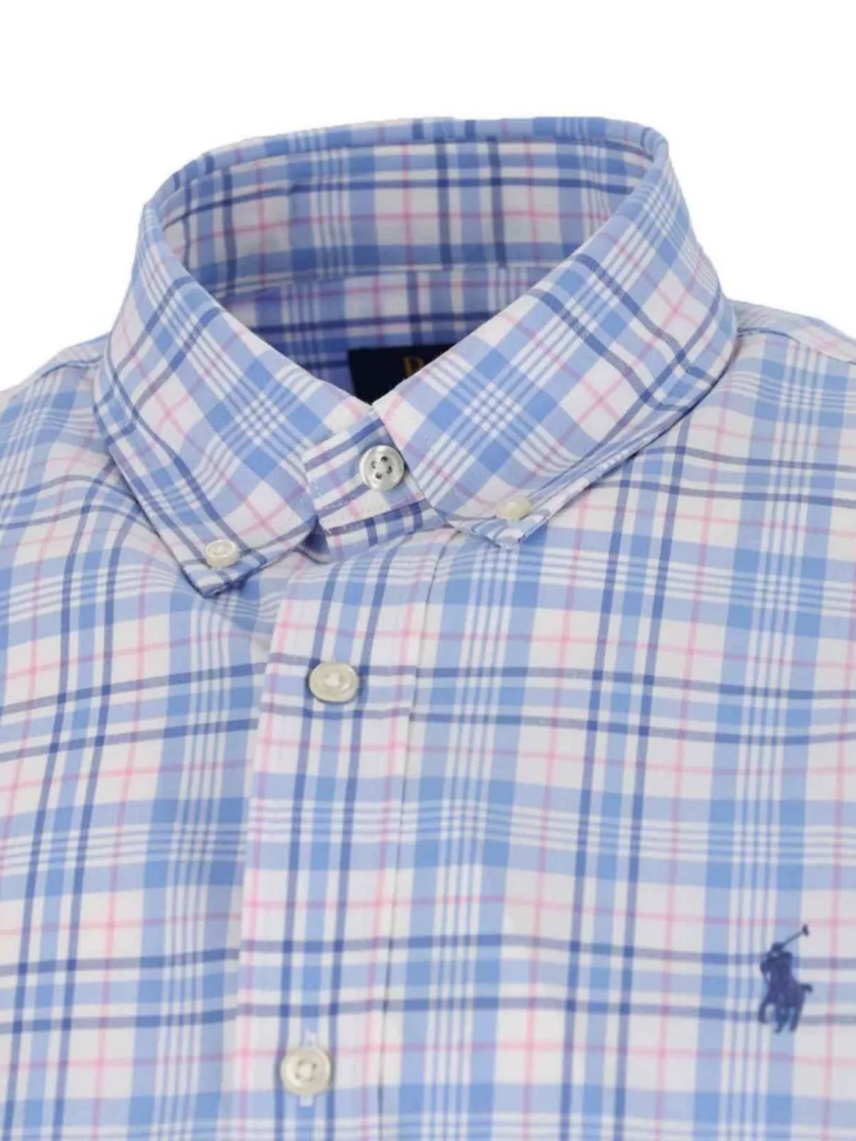 Polo Ralph Lauren Button-Down Collar Shirt In Plaid