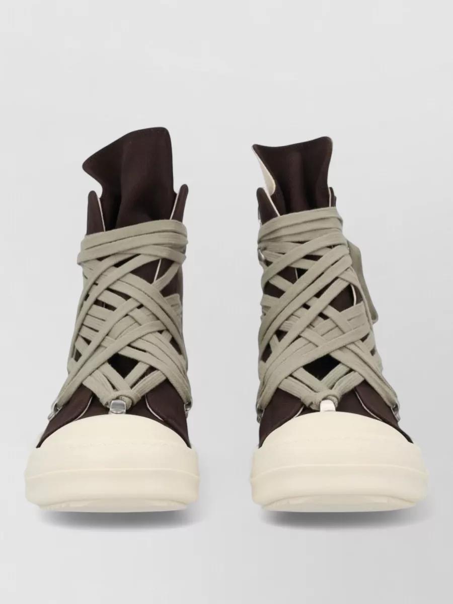Rick Owens Drkshdw denim high-top sneakers