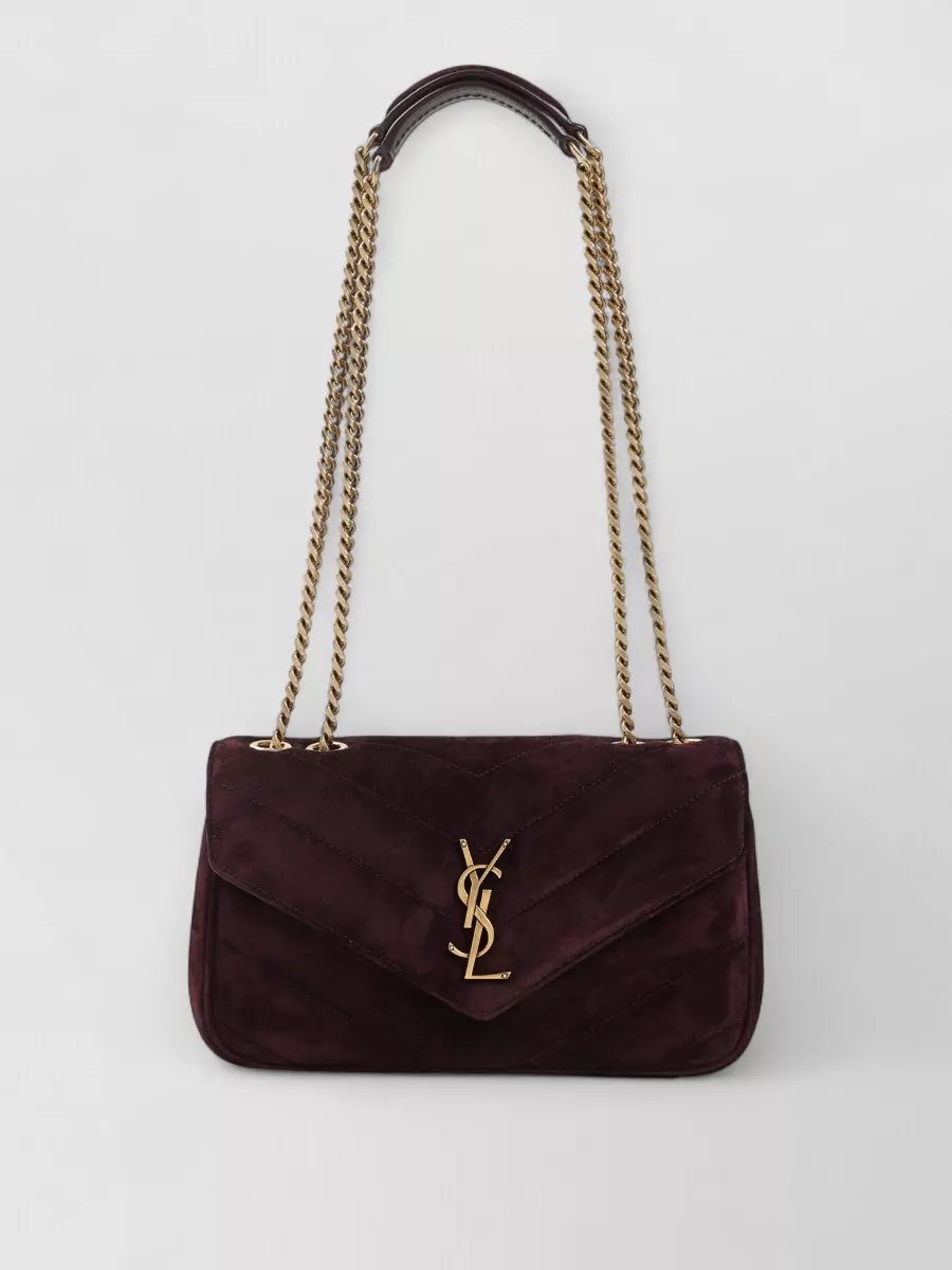 Saint Laurent Lou Lou Small Suede Shoulder Bag
