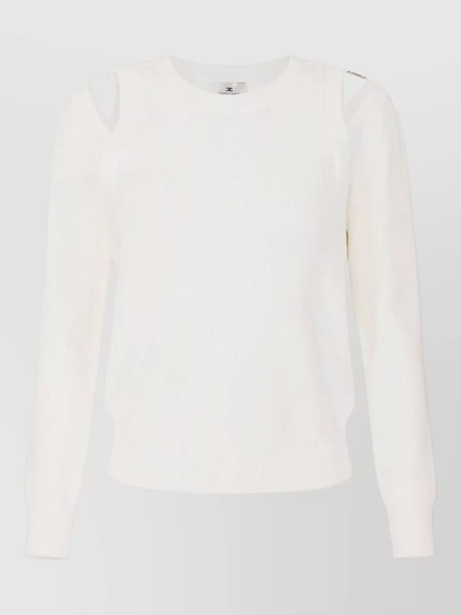 Elisabetta Franchi Cutout knit sweatshirt