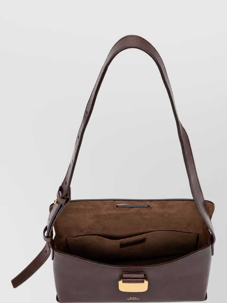 A.p.c. Simone Small Leather Shoulder Bag