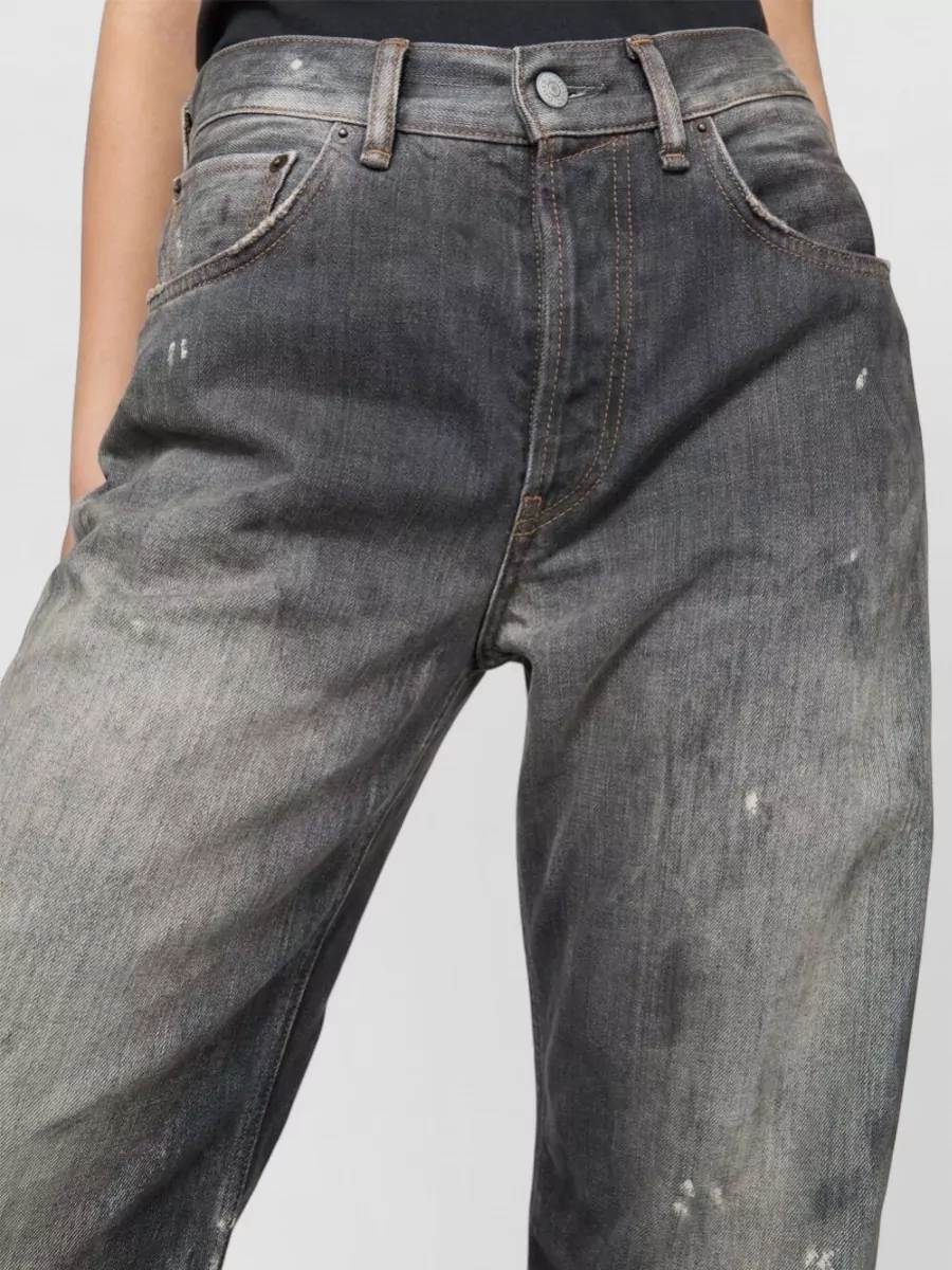 Acne Studios Wide Leg Denim Trousers Five Pocket