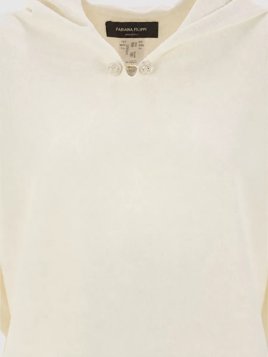 Fabiana Filippi Cashmere Silk Virgin Wool Hoodie