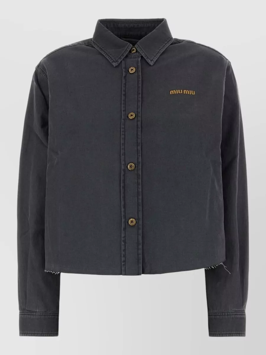 Miu Miu denim cotton shirt