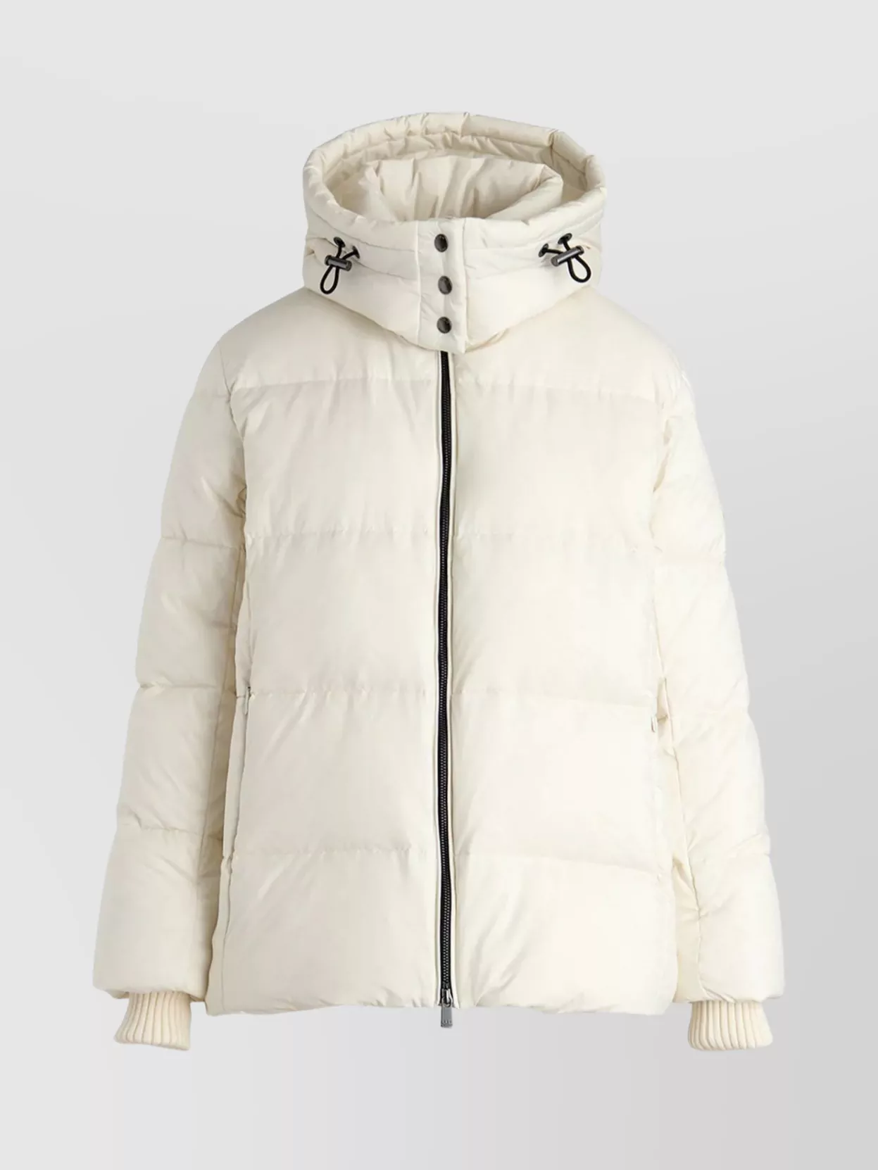 Tatras Cozy Quilted Hooded Coat Drawstring In Neutral