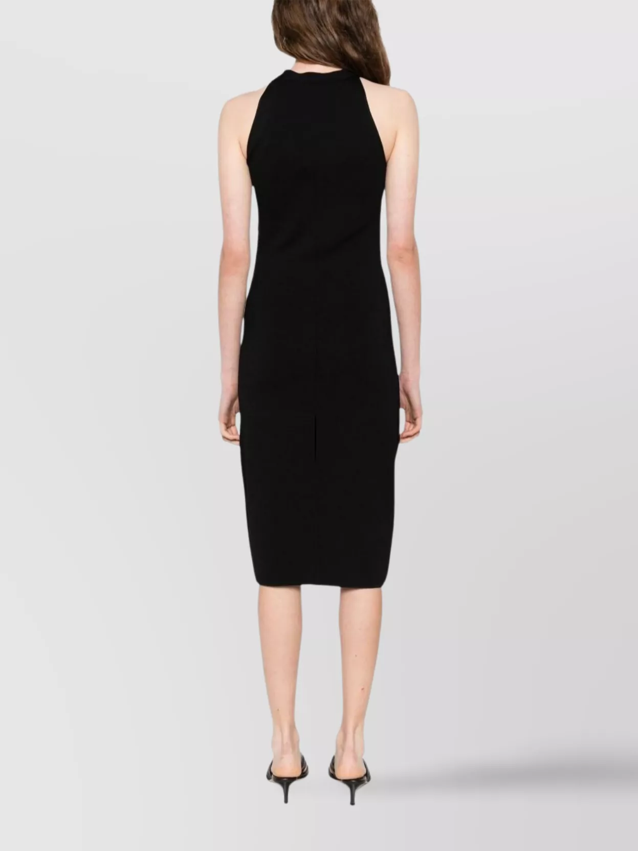 Max Mara Halter Neck Fitted Knee-Length Dress