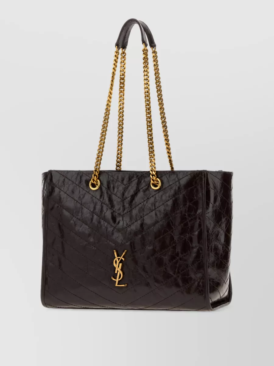 Saint Laurent niki leather tote bag