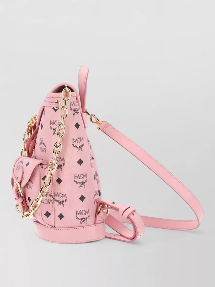 Mcm Aren Mini Synthetic Leather Backpack