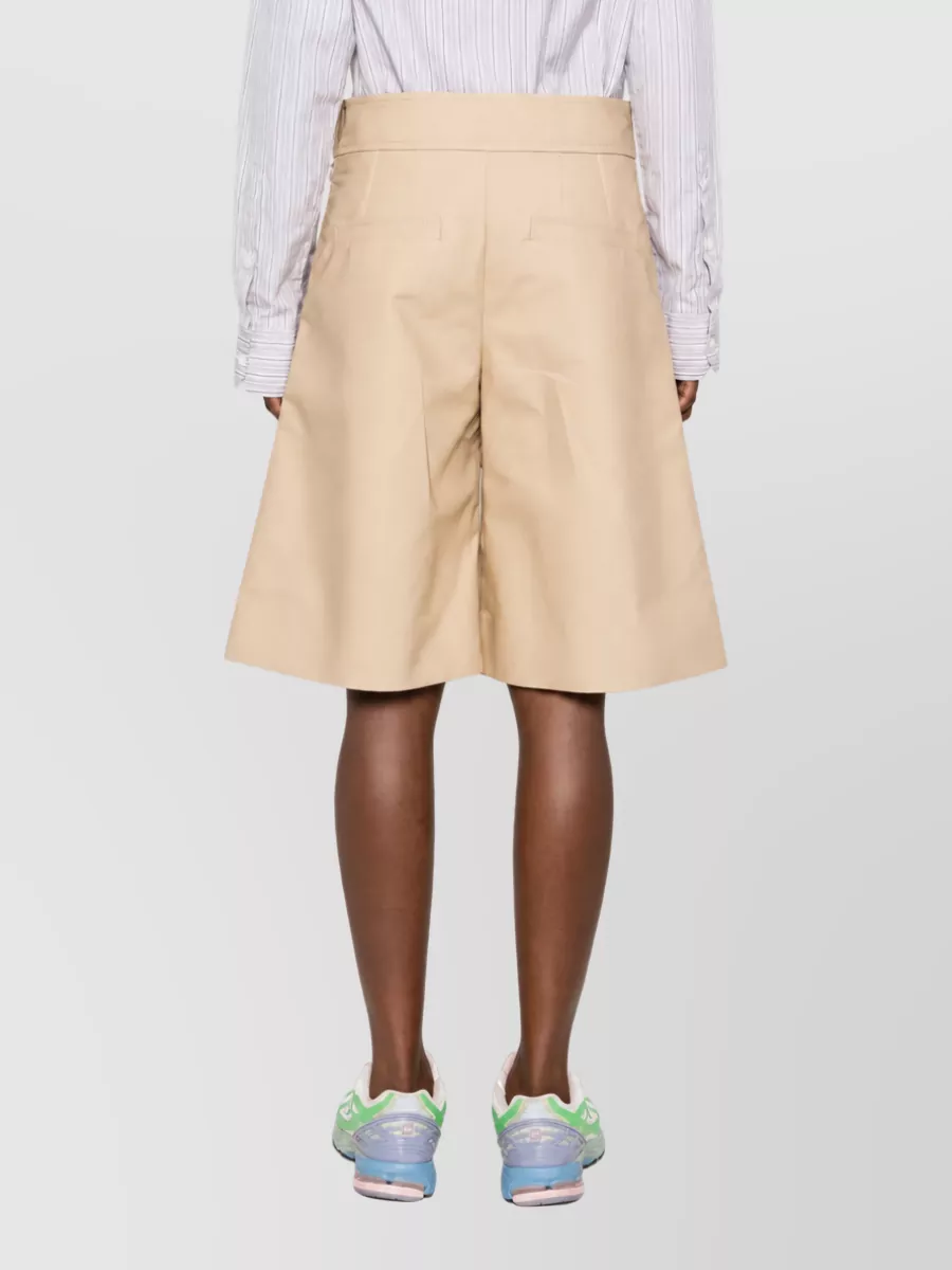 Ganni Organic Cotton Bermuda Shorts