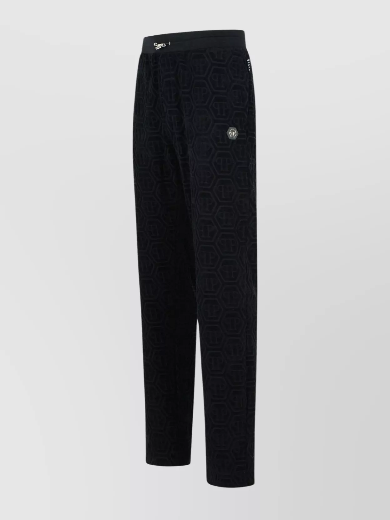 Philipp Plein 'Black Cotton Pants' Jogger Trousers